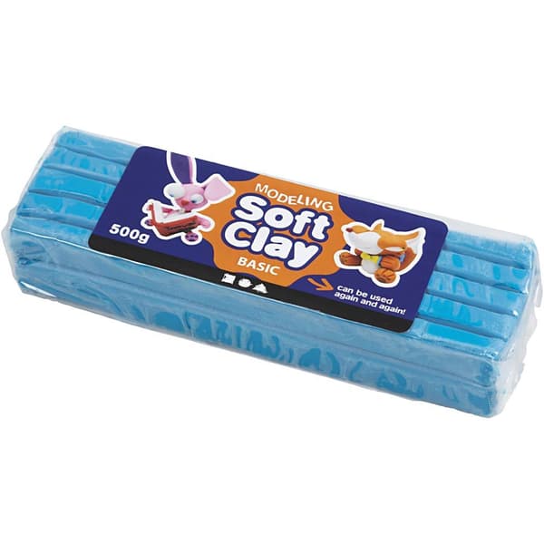 Soft Clay Modellera - Blå - 500 g