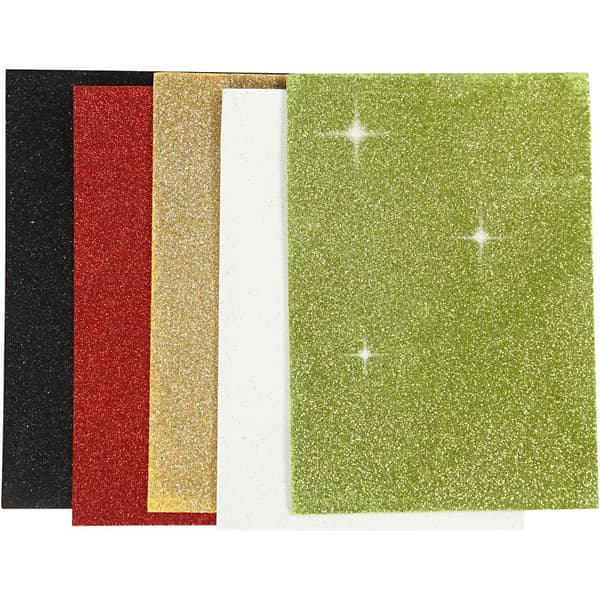 Mossgummi A5 - Jul Glitter - 5 ark