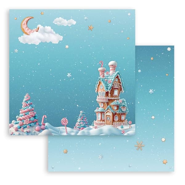 Paper Pad 8x8 Stamperia - Candy Christmas