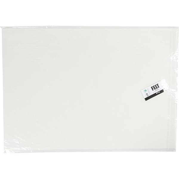 Hobbyfilt - 42x60 cm - Råvit - 1 ark