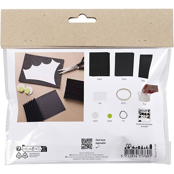Halloweenpyssel Kit - Fladdermöss 2 st - Papperspyssel