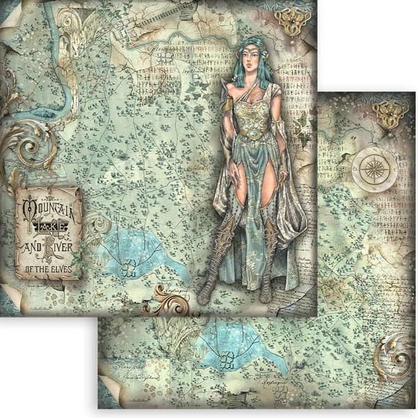 Paper Pad Stamperia - Magic Forest - 8x8 Tum