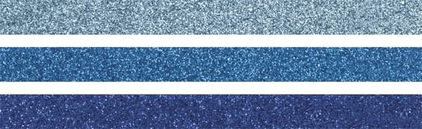 Glittertejp Heyda - 15 mm 3-pack - Blå Nyanser