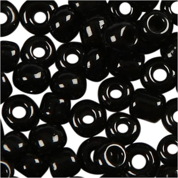 Seed Beads - Svarta - 2mm - 25g