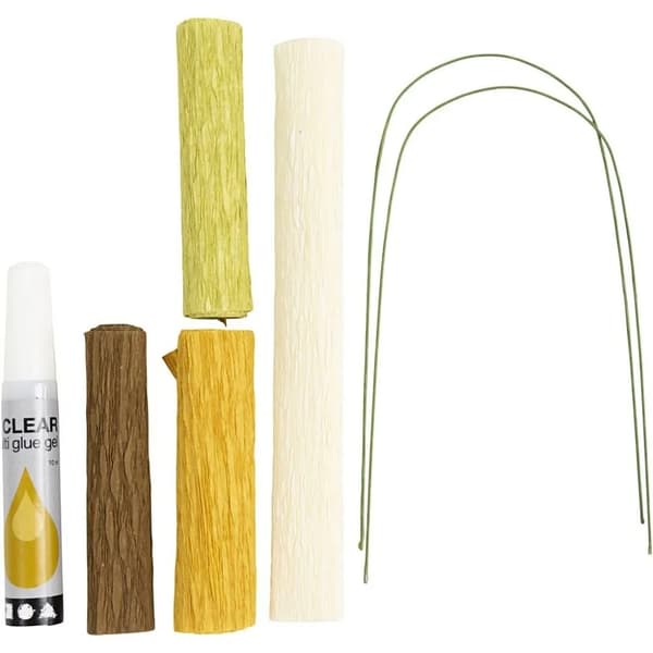 Mini DIY Pysselkit Kräppapper - Magnolia