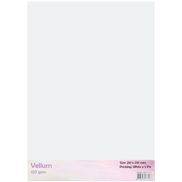 Vellum Vit - A4 - 112g - 5 ark