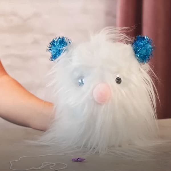 Mini DIY Kit Sömnad - Monster Fluffy - Höjd: 20 cm