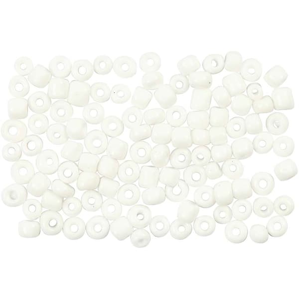 Seed Beads - 3 mm - Vit - 25 gram