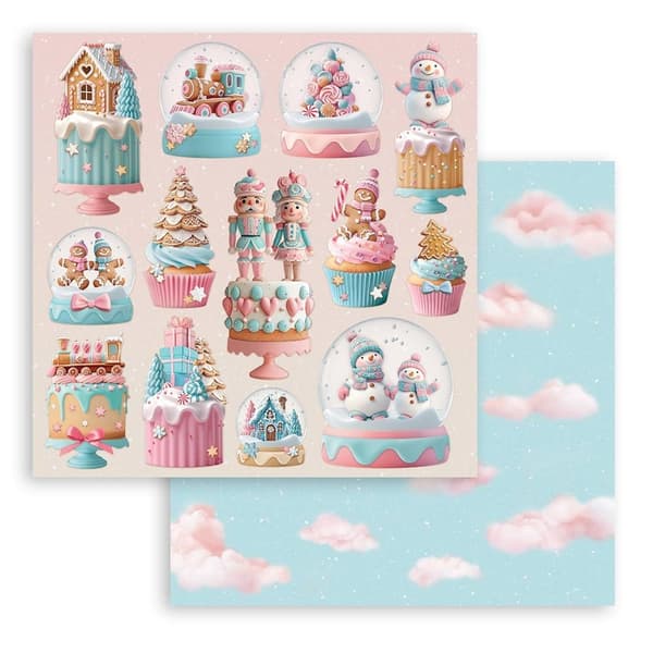Paper Pad 8x8 Stamperia - Candy Christmas