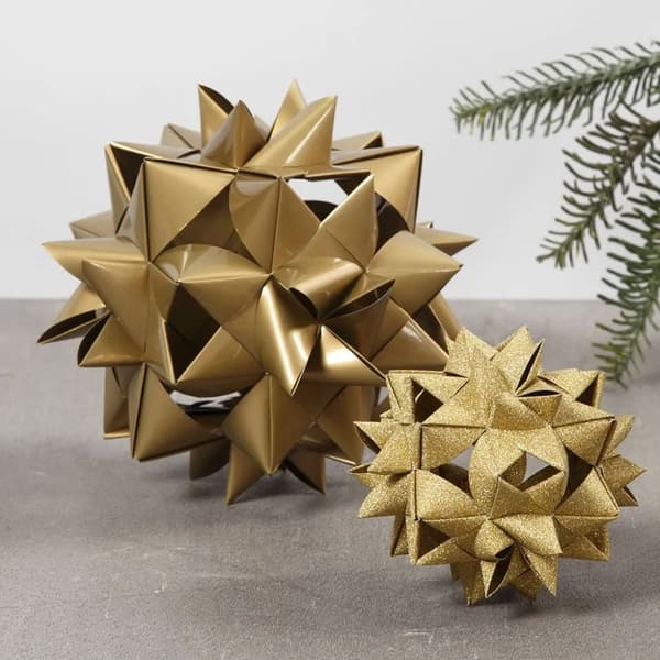 Stjärnstrimlor - Guld, glitter och lack - 40 mixade