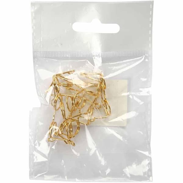 Glasögon - Bredd 25 mm - Hålstl. 9 mm - Guld - 10 st