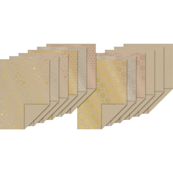 Kartong A4 - Kvistpapper Med Stjärnor - 12 ark - 220g