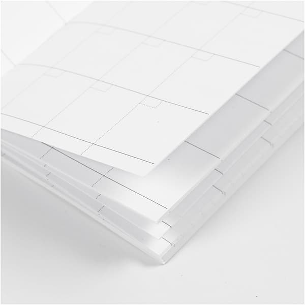Notisbok Vit - 9,5x16,6cm - Evighetskalender