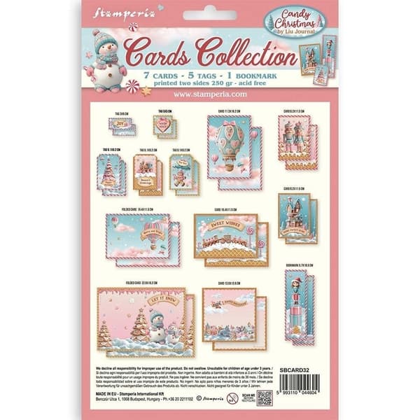 Card Collection - Candy Christmas - Stamperia