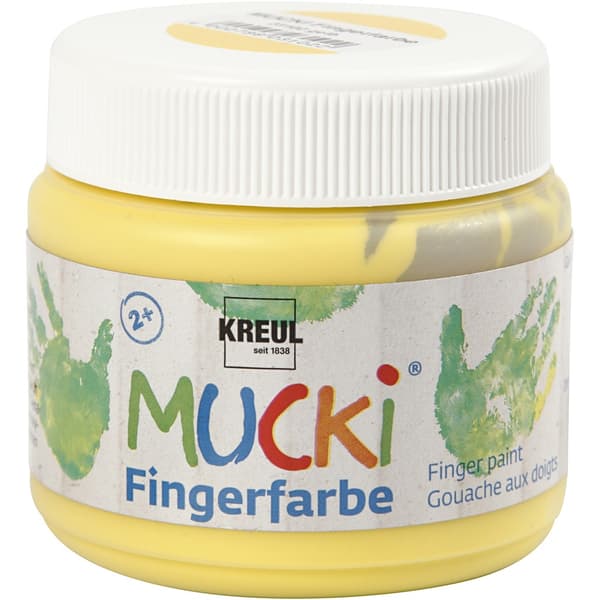 Fingerfärg - Gul - 150 ml