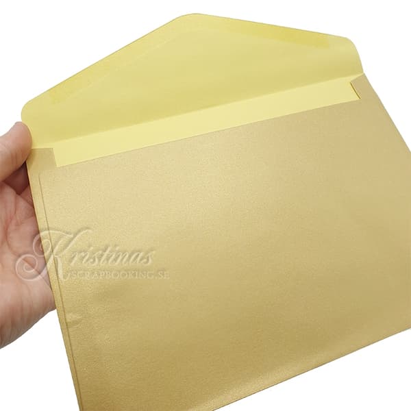 Kuvert C5 - Guld Pärlemo - 10 st - 150 g