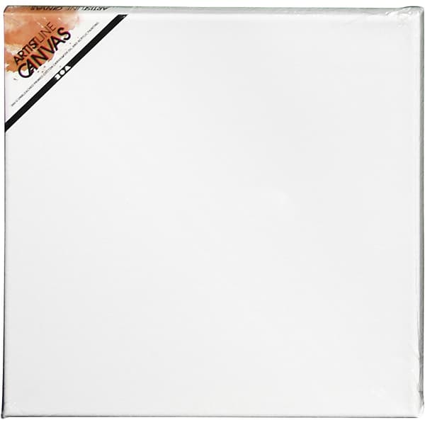 Canvas Målarduk - 30x30 cm - 360 g - Vit