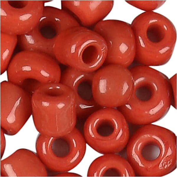 Seed Beads - 3 mm - Mörkröd - 25 gram