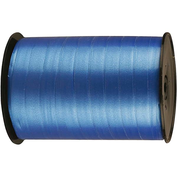 Presentsnöre - B: 10 mm - Blå - Blank - 250 m