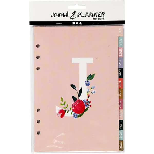 Skiljeblad Månader - Journaling - A5 - Korall