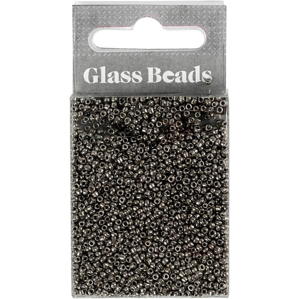 Seed Beads - 1,7 mm - Gråmetall - 25 gram