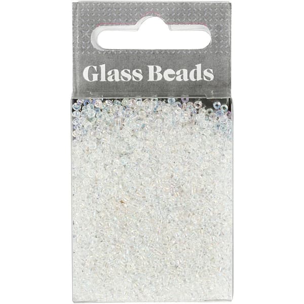 Seed Beads - 1,7 mm - Vit - 25 gram