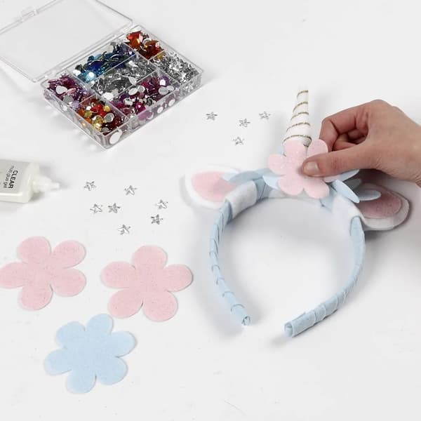 Diadem - B: 25 mm - Vit - 5 st