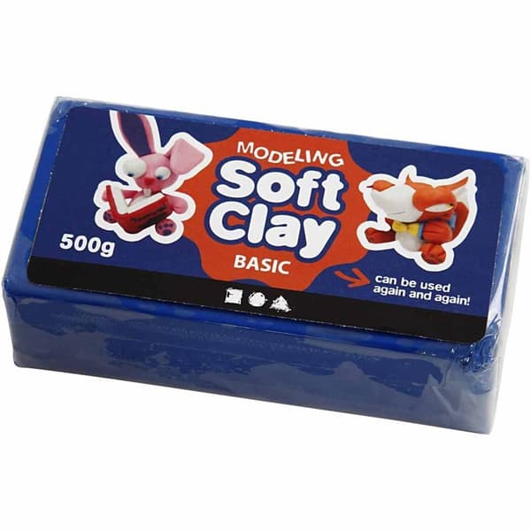 Soft Clay Modellera - Blå - 500 g