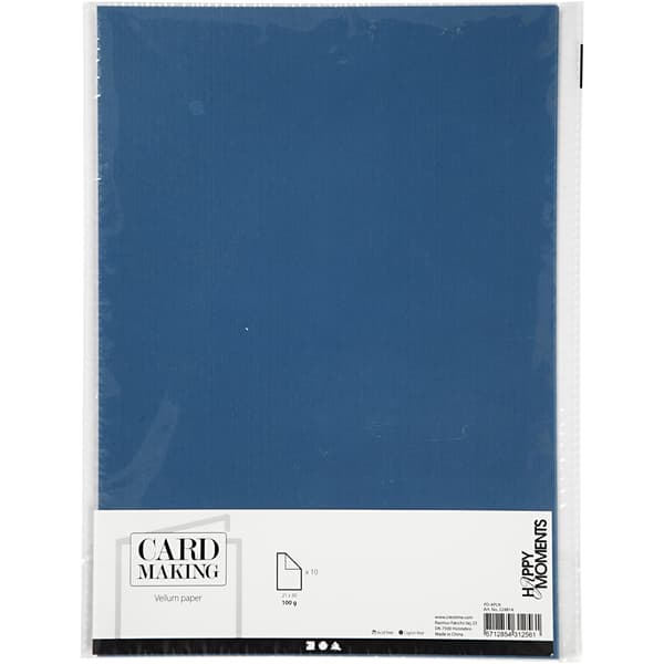 Pergamentpapper A4 10-pack - Blå