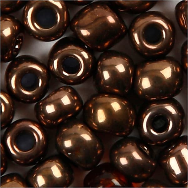 Seed Beads - 3 mm - Bronze - 25 gram