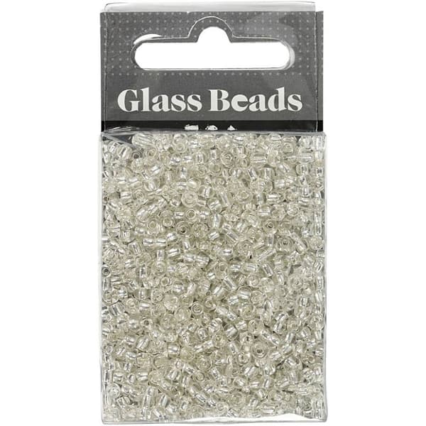 Seed Beads - 3 mm - Silver - 25 gram