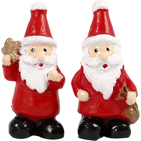 Polyresin Figur - Tomtar - 2 st