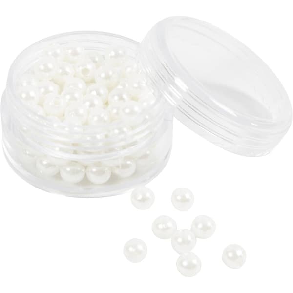 Vaxpärlor 5 mm pärlemor 110 st - Eleganta smyckespärlor