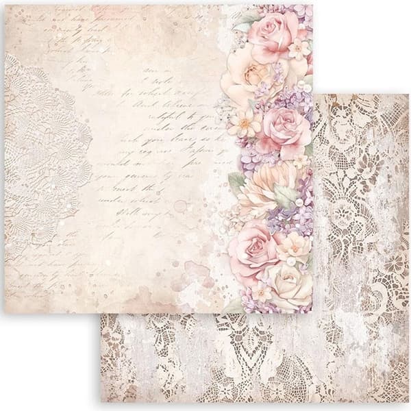 Paper Pad Stamperia - Romance Forever - 8x8 Tum