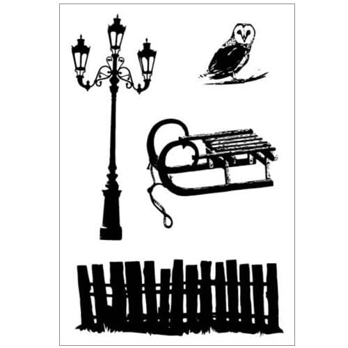 Clearstamp Studio Light - Owl Scenery