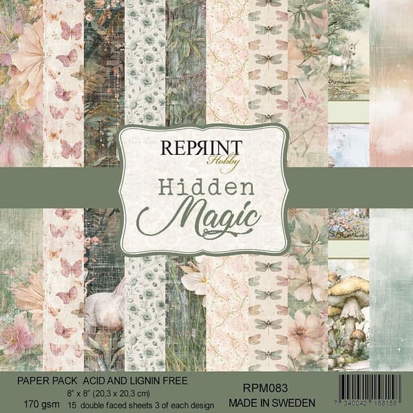 Paper Pad 8x8 - Hidden Magic - Reprint
