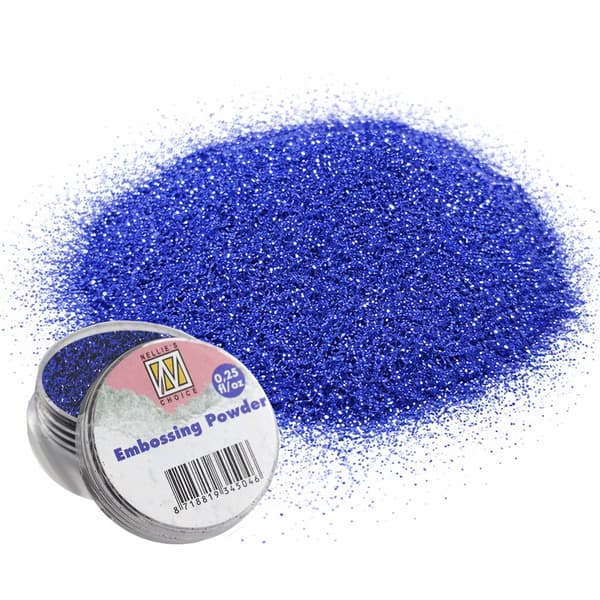 Embossingpulver Nellie - Blue Glitter - 7 gram