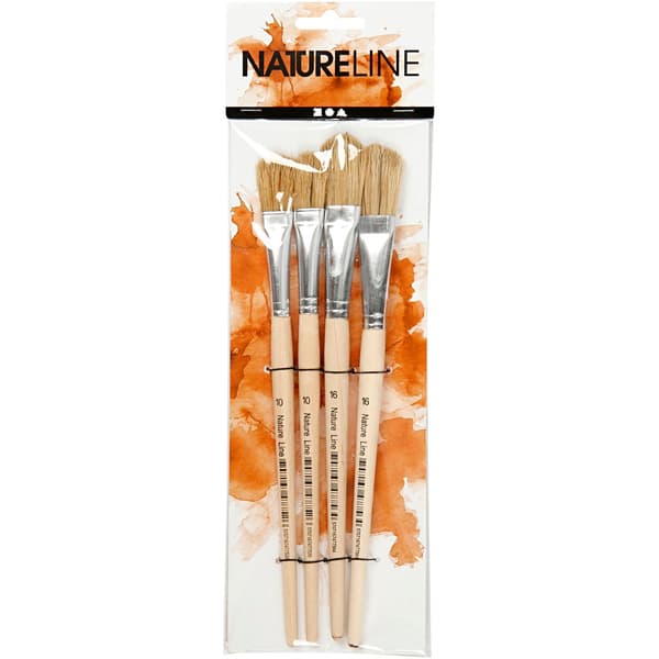 Lackpensel - nr. 10+16 - 4 st