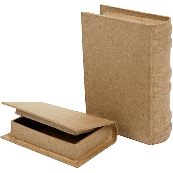 Böcker Pappaskar - Största mått: 8 x 11,5 cm - Kvist - 2 st