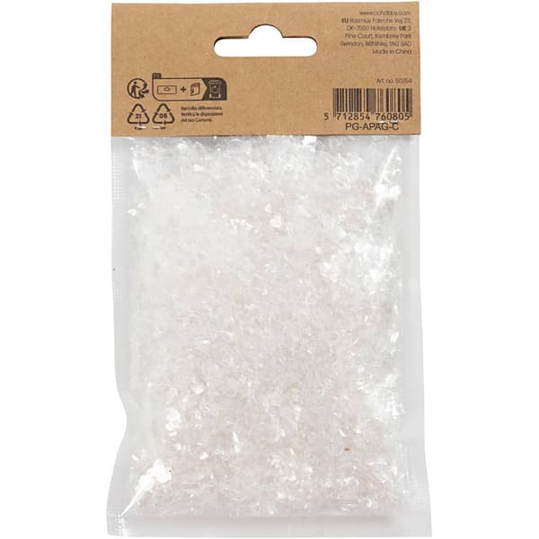Konstgjord Snö 50 g - Vit Dekorationssnö