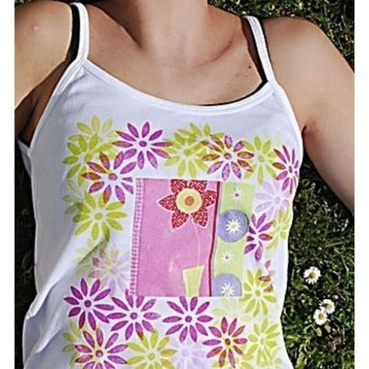T-shirt - stl. small - Vit - Rund hals