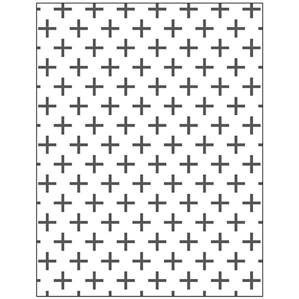 Embossingfolder - Kors - stl. 11x14 cm