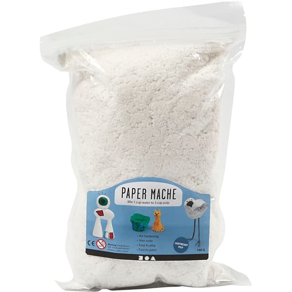 Papier-maché pulp - 140 gram