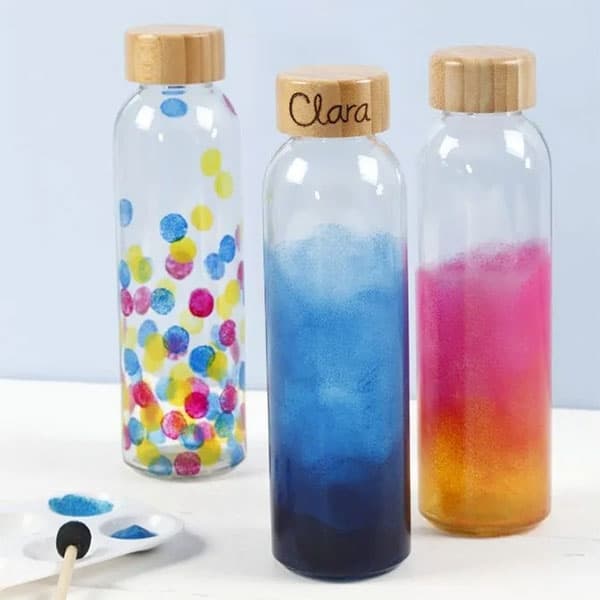 Vattenflaska av Glas Med Bambu-kork - 500 ml