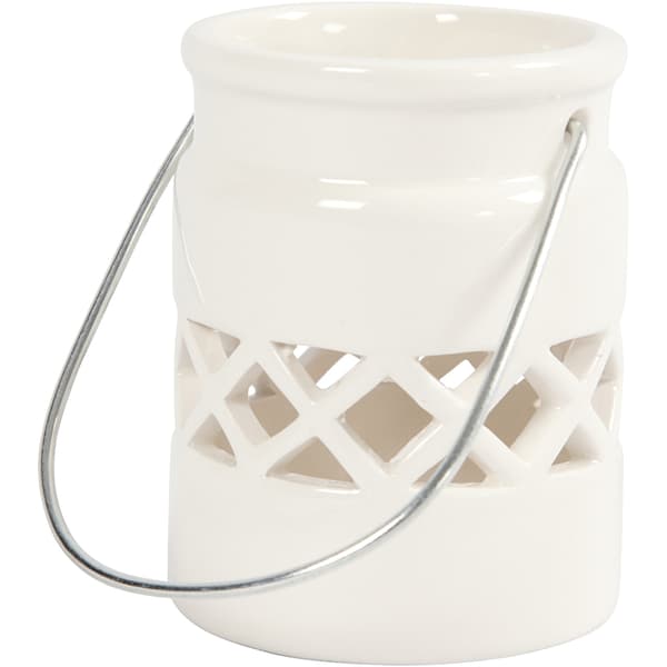 Lanterna av Porslin - Vit - 6,2 cm dia - 2 st