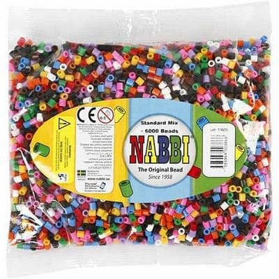 Nabbi Pärlor 6000 st - Standardfärger - Medium