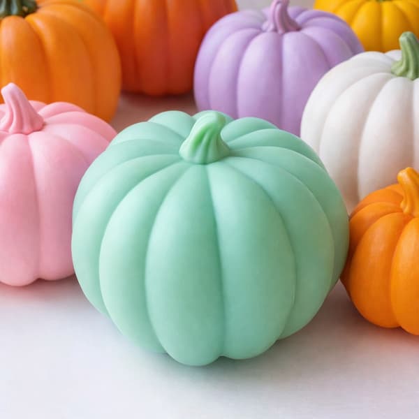 Silikonform Ljusformar - Pumpa II - 6,8 cm