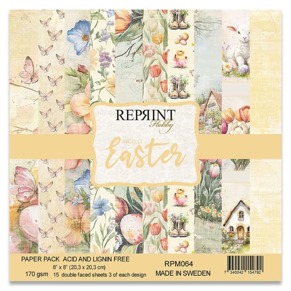 Paper Pad 8x8 - Hello Easter - Reprint
