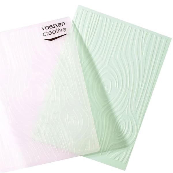Embossing Folder A6 - Wood Grain - Vaessen