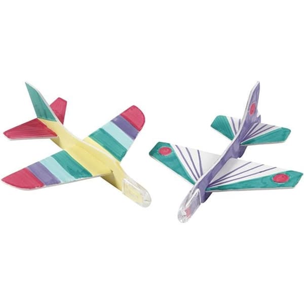 Flygplan av skumplast - 11,5-12,5 cm - 3 st